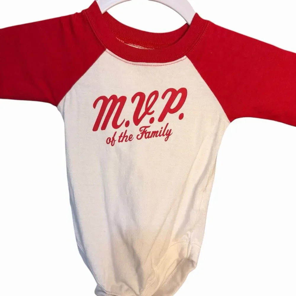 The Children’s Place MVP Of The Family Raglan Bodysuit Baby Boy 0-3 Month White